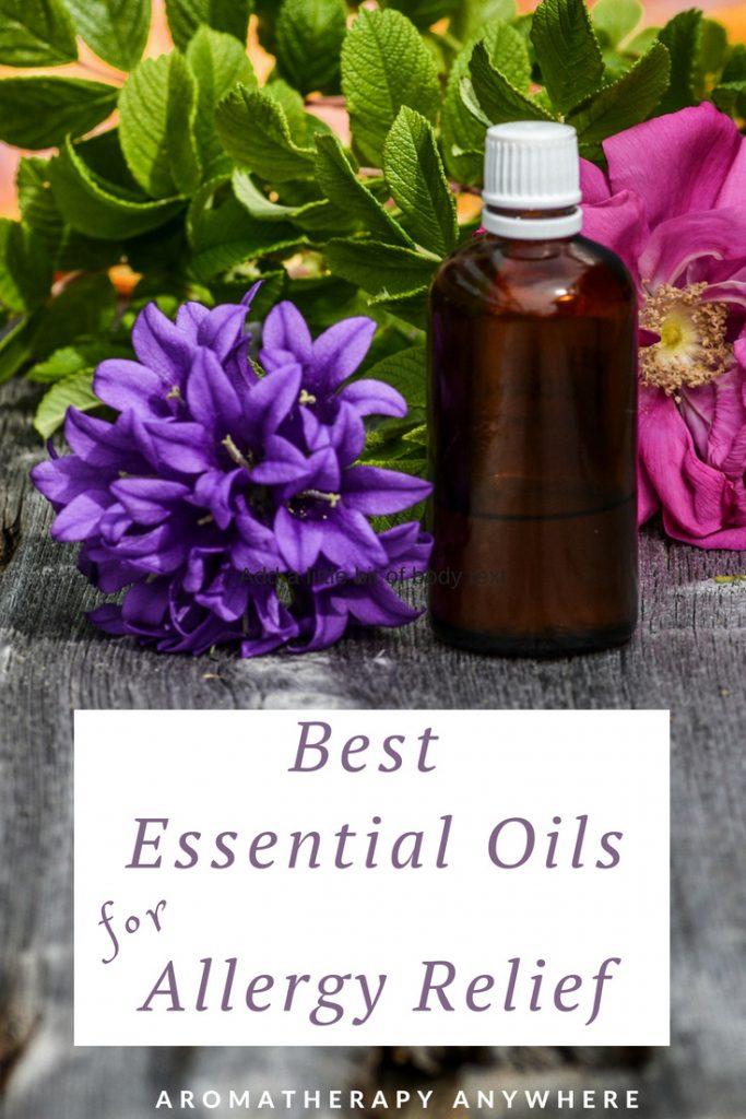 Essential Oils Bottle & flower