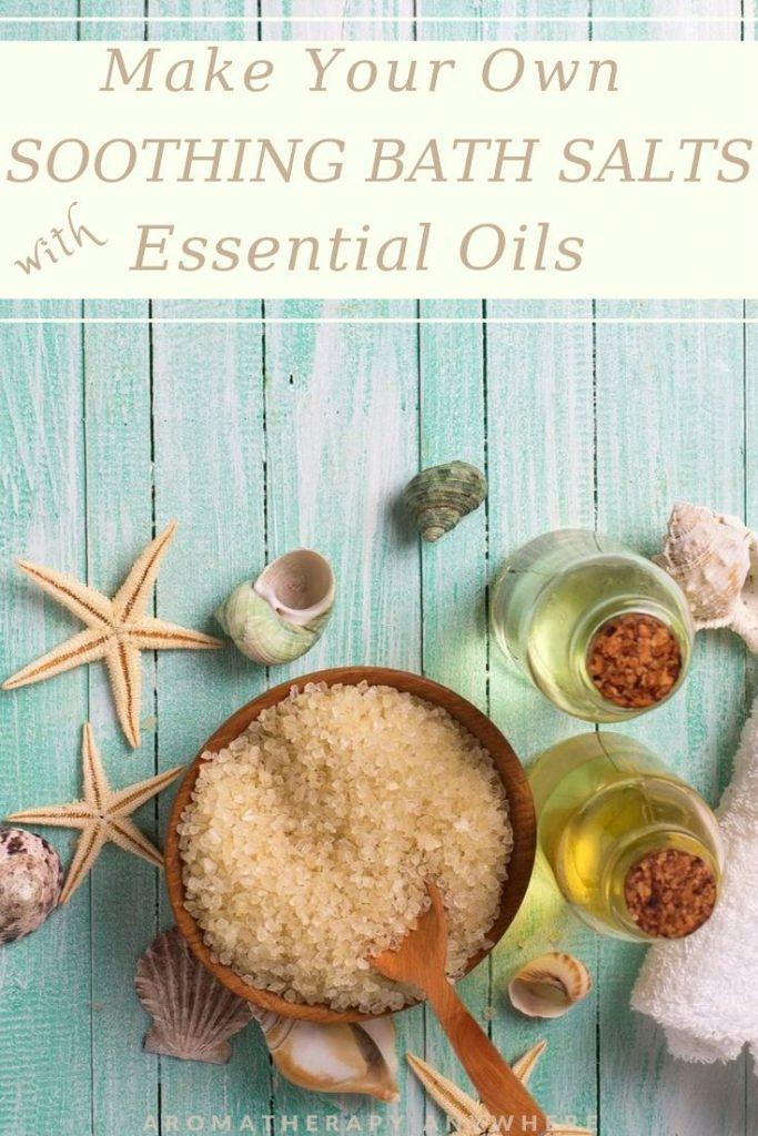 Bath salts and essential oils