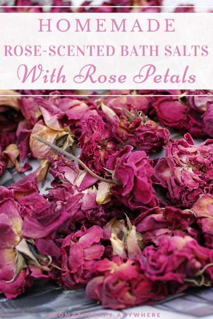 dried pink rose petals