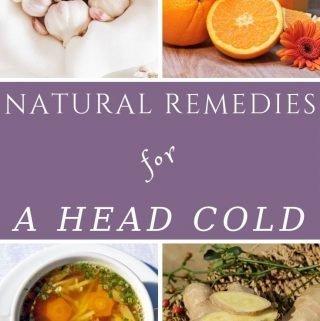 Garlic, ginger, oranges & a bowl of soup as natural remedies for a head cold