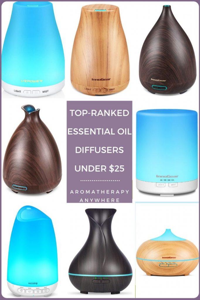 assorted essential oil diffusers