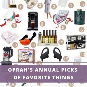 collage of Oprah's top gift picks