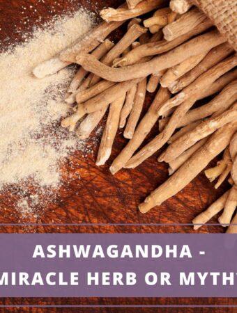 Ashwagandha sticks and powder