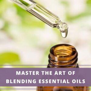 Bottle of essential oil with dropper