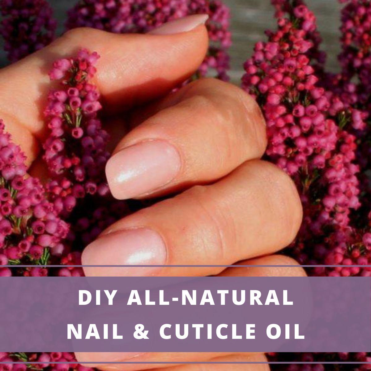 DIY Nail And Cuticle Oil Recipe With All Natural Ingredients   DIY All Natural Nail Cuticle Oil 