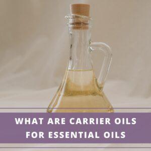 bottle of carrier oil