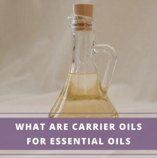 bottle of carrier oil
