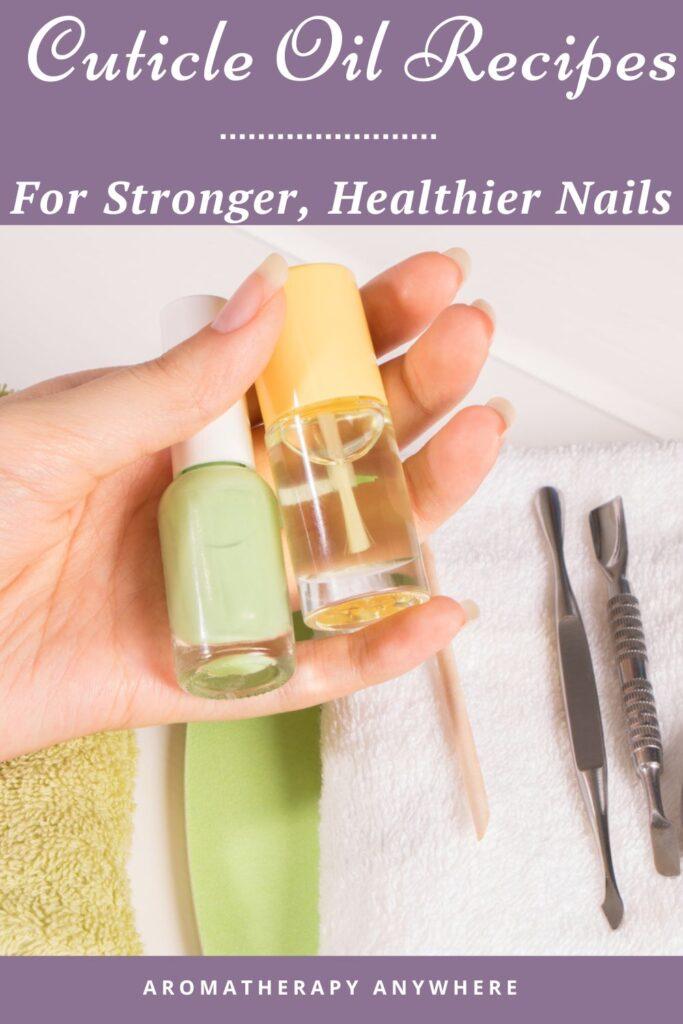 lady using cuticle oils for stonger nails