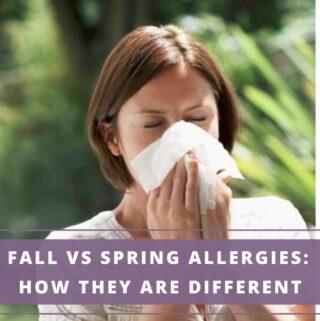 lady with allergy symptoms - fall allergies vs spring allergies