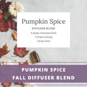 fall pumpkin spice diffuser blend