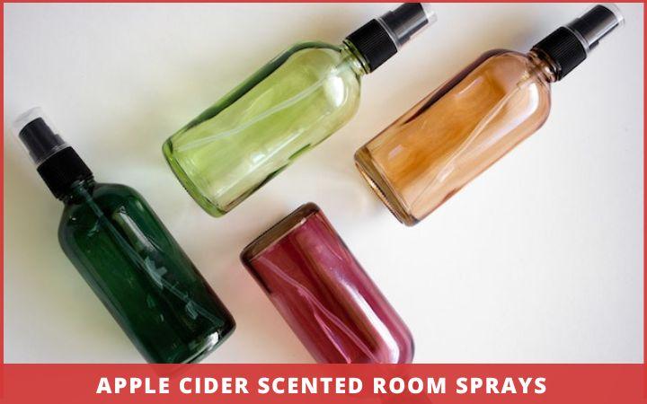 bottles of apple cider scented room sprays