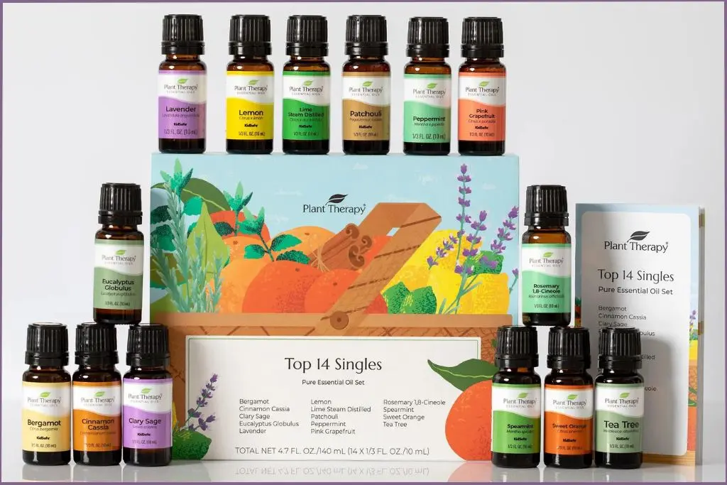 14 bottles of Plant Therapy essential oils