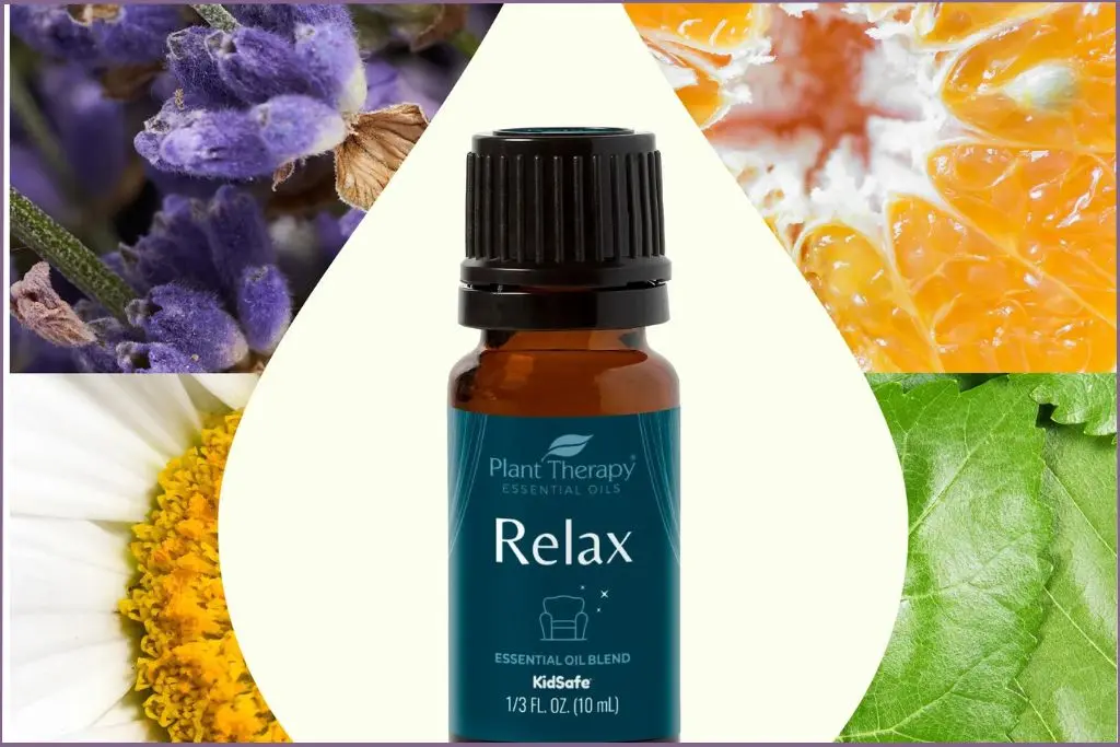 bottle of relax synergy blend