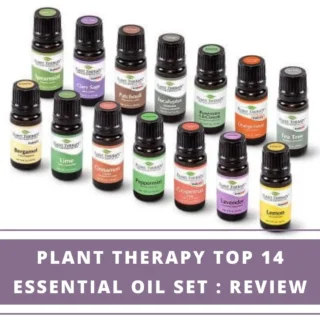 14 essential oil bottles from Plant Therapy brand