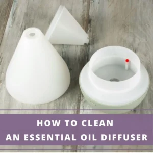 dismantled aromatherapy diffuser - how to clean an essential oil diffuser