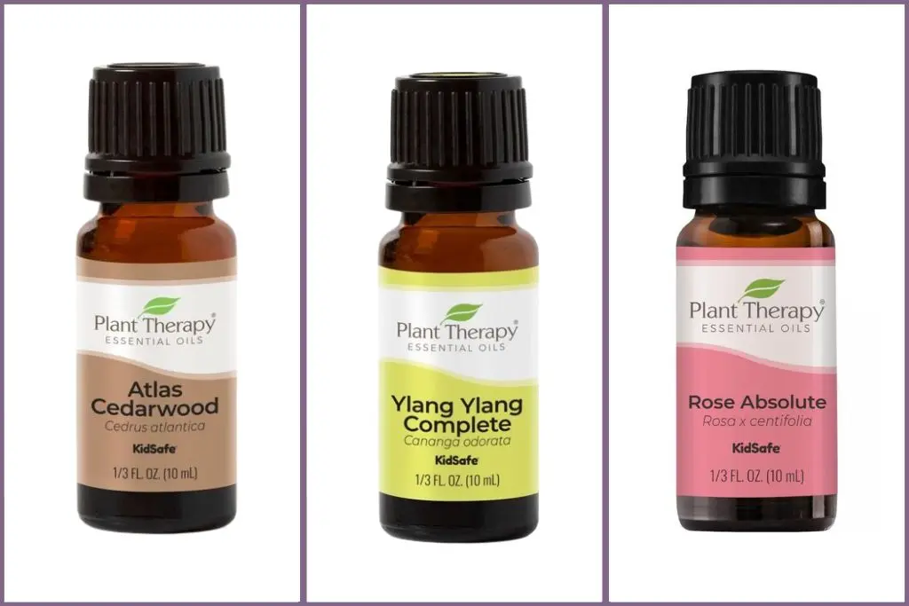 Empowering essential oils for Chakra Balancing - cedarwood, ylang ylang, rose