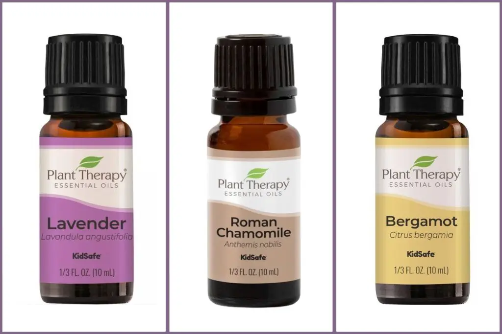 Empowering essential oils for Stress Relief & Relaxation - lavender, chamomile, bergamot