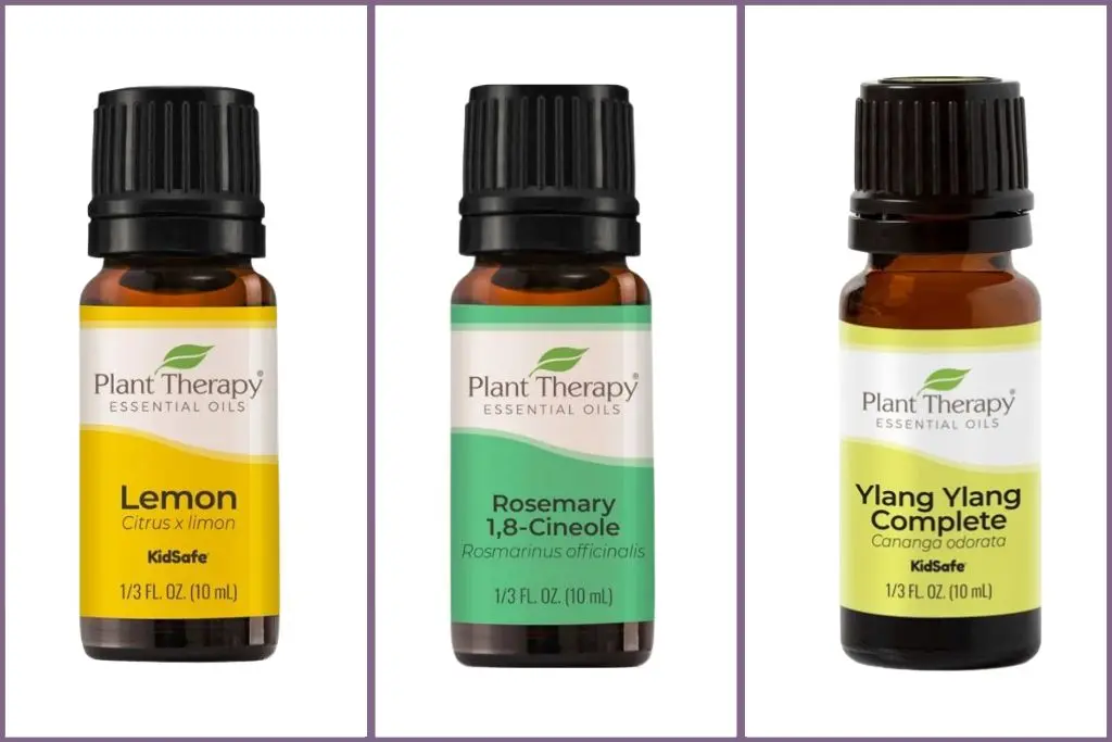 Empowering essential oils to Boost Confidence & Positivity - lemon, rosemary, ylang ylang