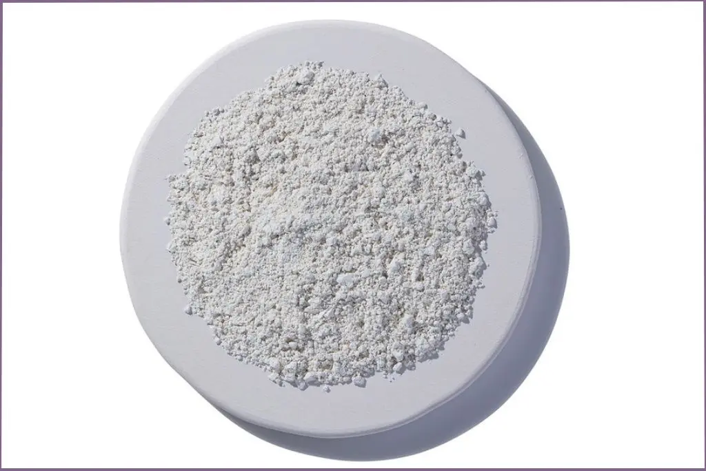 diatomaceous earth on white plate