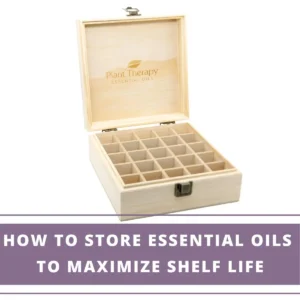 wooden box for storing essential oils