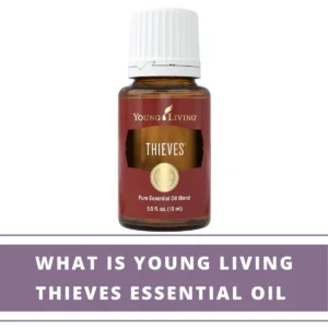 bottle of thieves essential oil from Young Living