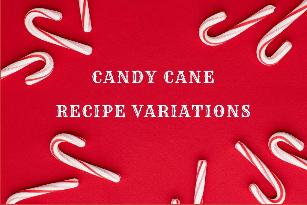 candy canes on red background