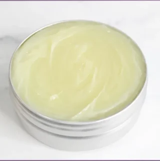 homemade deodorant cream in a small container