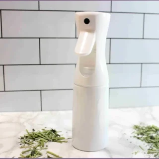 white spray bottle with homemade face mist