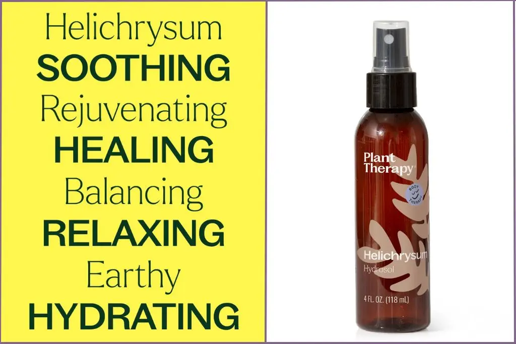 Bottle of Plant Therapy helichrysum hydrosol