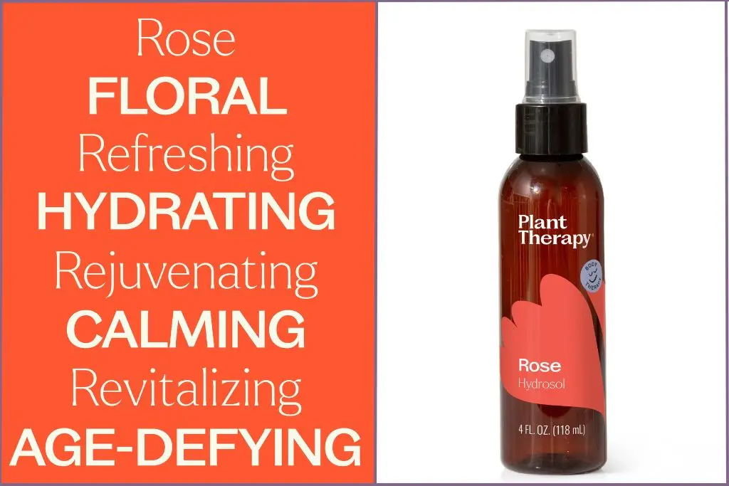 Bottle of Plant Therapy Rose hydrosol