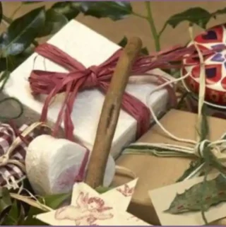 gift basket with assorted wrapped aromatherapy gifts
