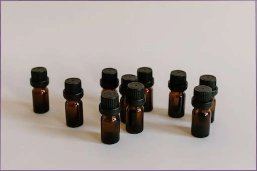 Essential oils in small dark glass bottles - essential oil myths busted