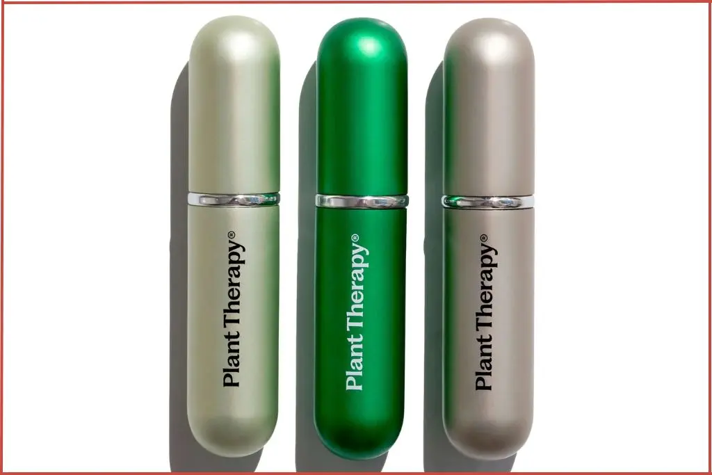 3 Plant Therapy aromatherapy inhalers for enjoying essential oils on the go.